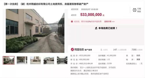 老牌蕭山四十萬噸聚酯工廠翔盛紡織拍出5.33億 誰是背后買家